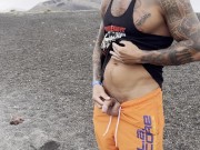 💦GAY PISS in the FOREST😱anybody can DISCOVER ME🥵