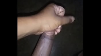Stroking Mr,king size, all alone