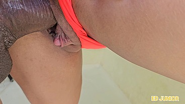 FUDI A CU DA CRIS SEM CAMISINHA MELADA DE ÓLEO