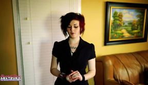 Watch Marci, the alternative Hottie, experience a vibrated orgasm while getting her clit rubbed!