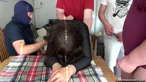 Gangbanged by Many Guys While Hubby Cleans up My Puss