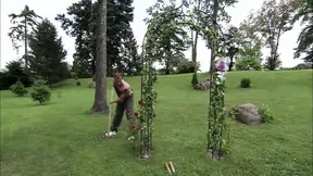 Rich gardener Alessia loses it in a goodest fuck with lingerie