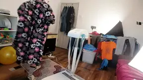 Amateur milf massages herself with a vibrator