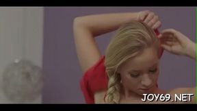 Juicy teen plays with pussy using her long gorgeous fingres