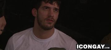 Alexander pulls Sams thick cock and puts it in his mouth