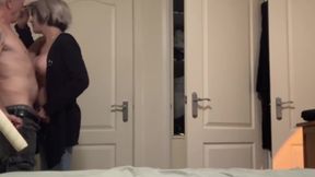 Horny Mature Maid Flirts and Fucks the Painter: Part 2