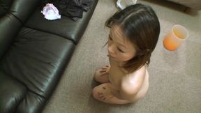 Japanese cougar drips with excitement