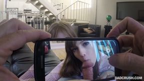 Takes pics while fucking stepdaughter Dolly Leigh to send them to his wife