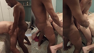 Married straight man cheated on his wife by giving his ass to two gay men 12 33