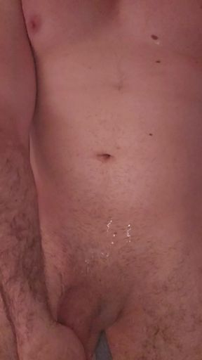 Lick the huge cumshot from my body and my fingers