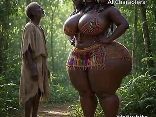 afro black [ AI Movie ] hawt twin sister screwed raw by a ebony trans nigerian teen large bazookas lady in a village poor abode. sex poses: doggystyle, blowjob bj giving a kiss, blowjob, missionary