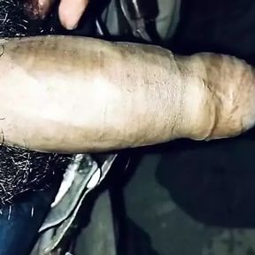 Big long dick Indian guys night time handjob