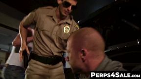 Sexy Jock Perp Fucked Hard and Rough by Hunky Tatted Guards