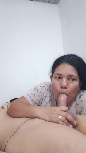 Epic moment from &quot;Professional Latina submissive deep blowjob&quot;
