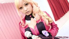 ”Foxy Fairy Key plays with her tight Asian muff”