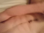 Masturbating until a really loud orgasm