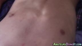 Twink amateur navel cum