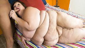 ”Mature BBW Gets Titties Banged”