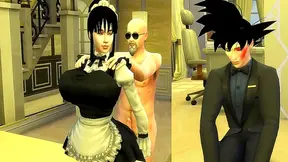 Maids Forbidden Lust: Servant Teases Master While Spouse Watches Tensely