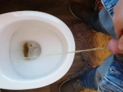 Filling the drinking bowl for a boy