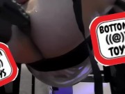 Je me gode avec la fuck machine de mon mec et le gode alien sinnovator (Bottomtoys)