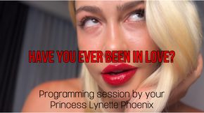 Have you ever been in love?\Programming session by your Princess Lynette Phoenix