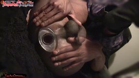 *premium* huge asstoy keeps his butthole from closing while he masturbates, gaping his ass till he cums and pushes it out with a queef - dj buttpussy