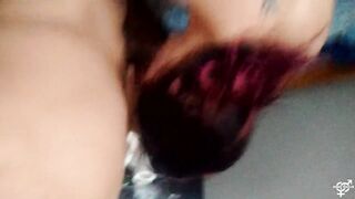 18yo received shower of cum on her face by stepdad