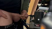 Extreme 30cm silicone Vibrating Urethral sound masturbation in garage