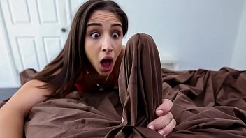 Horny Stepsister Can&#039_t Resist Her StepBrother&#039_s Morning Wood (Abella Danger)