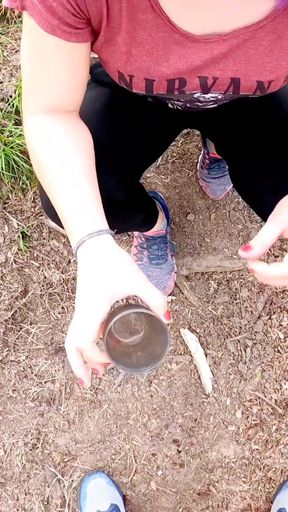 Drinking pee on the street from Argentina vacation, yellow all