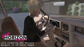 Lela Cranking the Mercury Marquis in Stiletto Pumps 1080p