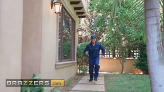 BRAZZERS - Sexy Kayley Gunner Gets Double The Pleasure From Husband Mick &amp; Adonis The Window Washer