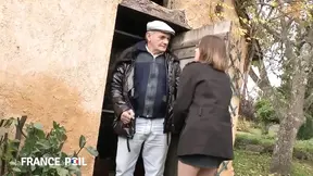 Hot young student railed by her nasty old pervert neighbor