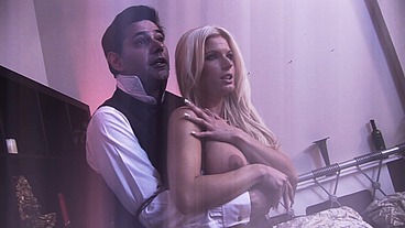 Una Luxx and Victoria Rose are sharing a cock during this threesome but this guy has the...