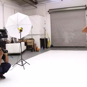 The Photo Session Takes a Turn When a Model Starts Sucking a Big Pipe