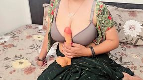 Vasna Bhabhi Playing With 10 Inch Dildo