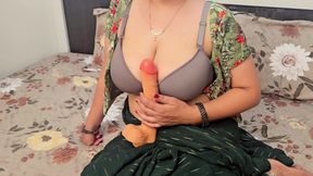 Vasna Bhabhi Playing With 10 Inch Dildo