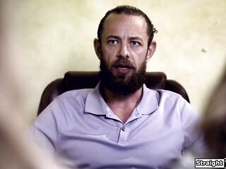 College counselor thinks theres some raunchy tension between those teens and offer they lick ifo him.The petite bazookas blondes suck off the pervs schlong