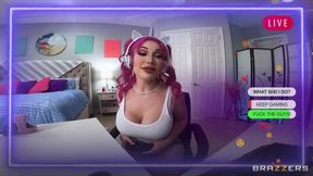 Sexy Redhead Streamer Loves Unicorns And Dicks, Not In That Order: Threesome with Mick Blue, Scott Nails, Lily Lou