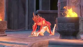 Lilith the futanari demon and her young sex slave 69 fucking