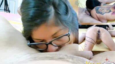 HOT Latina MILF POV Blowjob - HOT Boobs - DeepThroat During Casting In Vegas