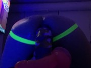 Jock Playing With Huge Bad Dragon Dildo