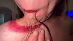 Sucking My Tit Milk W Lipstick Areola