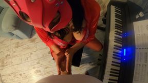 adventures of milfycalla -first piano lesson