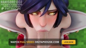 Lol Ahri Sloppy Blowjob POV Rule34 3D Animation