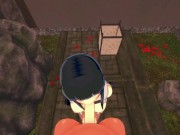 Hinata deep throats cock POV then swallows cum (Naruto Hentai)