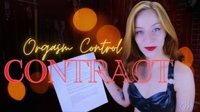 Orgasm Control Contract