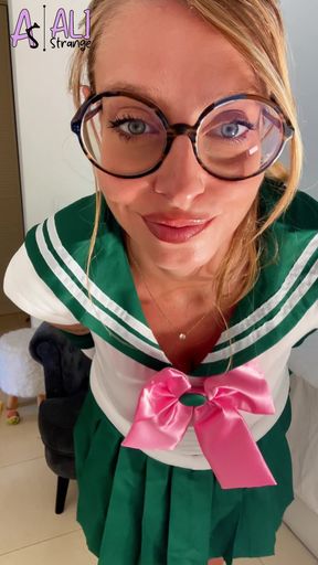 37 Sailor Jupiter Masturbates - Hairy Blonde Pussy Cums with Her Toys