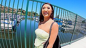 Mina luxx gets fucked in an alleyway before heading to the hotel for more - BANG